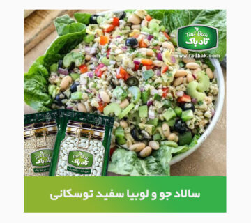 سالاد جو و لوبیاسفید توسکانی